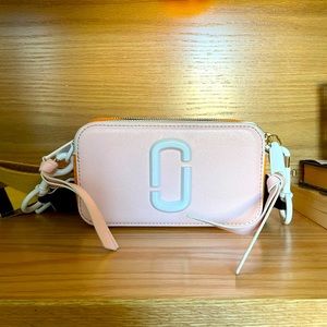 Marc Jacobs Snapshot bag, pink white orange and black, with strap, authentic